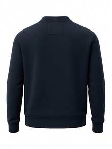 Vintage Men Crew Sweatshirt Navy - 海軍 - 查看 5
