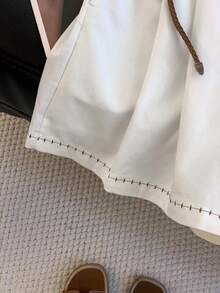 Airaco Women's Solid Color Casual Shorts