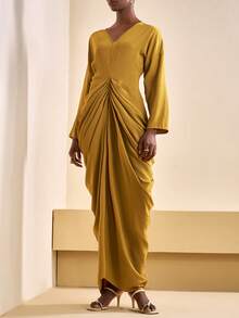 Zivah 2025秋冬新款音乐节、万圣节、圣诞节、复活节、西部风、游牧风、生日派对、毕业典礼、大学、学生、日常休闲、百搭、休闲、度假、邮轮、海滩、日光浴、爆款、街头服饰、婚礼宾客波西米亚风、通勤、早午餐、机场、派对、节日穿搭 - 黃色 - 查看 5