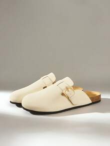 Solecia Mocasines casuales de mujer con diseño de hebilla - Albaricoque - Ver 2