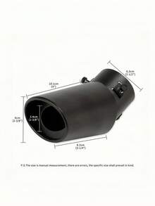 Universal Car Exhaust Tail Pipe Tip Stainless Steel Muffler Accessory SUV Truck Custom Fit Upgrade Easy Installation Vehicle Modification Enhancement - Multicolor - View 7