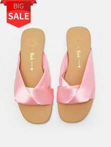 Women'S Comfortable Flat Sandals - Pink - View 1