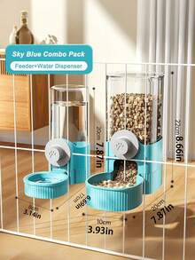 PETSIN 猫咪悬挂式宠物饮水器、狗狗饮水用品、悬挂式笼子、狗狗水盆、猫咪食盆、自动喂食器