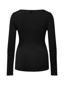 Modmama Maternity Casual Solid Color Long Sleeve T-Shirt, Autumn