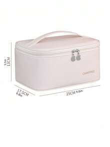 1 件装大容量 PU 防水便携旅行化妆包独特设计女士化妆品收纳包储物柜装饰梳妆台洗漱包桌面收纳包化妆包化妆袋旅行必备化妆品收纳包梳妆台配件 - 彩色 - 查看 8