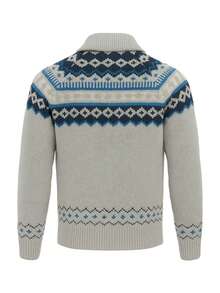 Men's Soft Versatile Warm Office Commuting Home Grey M6110557A-UCS - Grey multi - View 5