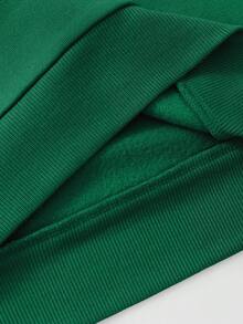 Manfinity Dauomo 男士纯色四分之一拉链套头卫衣，简约时尚，适合夏季、秋冬季穿着。