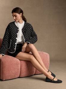 Rosivie Giày bệt trang trí khóa cổ điển dành cho nữ, đa năng và thanh lịch, mùa xuân/hè, phong cách Anh - Màu xám đen - Xem 3