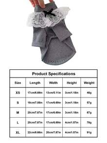 PETSIN Autumn And Winter Bottoming Knit Sweaters, Cute Princess-Style Pet Clothing, Winter Warm Dog Clothes, Autumn And Winter Bottoming Knit Sweaters (Suitable For Bichon Frise, Pomeranian, Teddy Dogs), Sweet Two-Legged Tops For Both Cats And Dogs, Fashionable Basic Bottoming Sets For Small Dogs - White - View 7