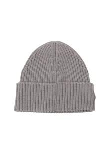 Lacoste Ribbed Wool Women Beanie Hat Grey - Agate Chine - View 2