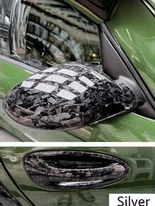 11.81英寸 x 19.69英寸 多尺寸黑/红/紫/蓝碳纤维汽车贴膜,车辆改装贴纸,摩托车乙烯基贴膜 - 彩色 - 查看 7