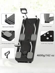 4 In 1 Ab Board Foldable Design Core Strengthener Pilates Slant Board Non Slip Mat Full Body Workout Home Gym Equipment Compact Storage Solution