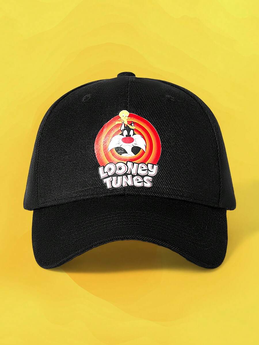 LOONEY TUNES X SHEIN Women Baseball Cap - Black - View 1