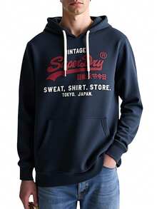 Superdry Relaxed Men's Sweater Navy - Navy - View 1