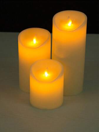 1PC-Atmosphere Decoration Simulation Electronic Candle Inclined Swing Wick Type Multiple Sizes Optional Without Battery Halloween,Spooky,Autumn,Festival,Holiday ,Winter,Holiday,Festival,Room Decor,Gifts Birthday Graduation