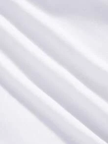 Manfinity Dauomo 男士休闲套头卫衣，经典白色圆领，英文字母印花设计，长袖，宽松版型，适合户外运动，日常穿着舒适，秋冬季款 - 白色 - 查看 3