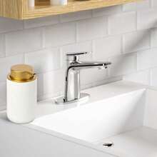 泡沫分配器 - 1 个简约风格手动按压式陶瓷皂液器，带泵头，可装洗发水、沐浴露、洗手液、护发素、厨房清洁剂、乳液等，适用于浴室、酒店、民宿、厨房、水槽、家居用品（13.5盎司/400毫升） - 彩色 - 查看 14