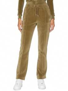 Juicy Couture Women's Pants Dark Olive - Olive Green - View 1