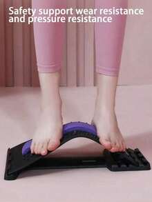 1PC Yoga Back Stretching Board PP NBR Material With Lumbar Support Spine Relaxation Fitness Equipment For Pilates Home Gym Workout Recovery