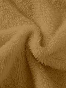 SHEIN Sparklyn Tween Girls Casual All-Match Versatile Cartoon Capybara Embroidered Hooded Loose Fleece Sweatshirt + Leggings Autumn/Winter Set - Brown - View 9