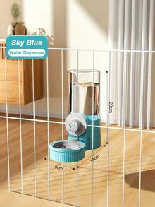 PETSIN 猫咪悬挂式宠物饮水器、狗狗饮水用品、悬挂式笼子、狗狗水盆、猫咪食盆、自动喂食器