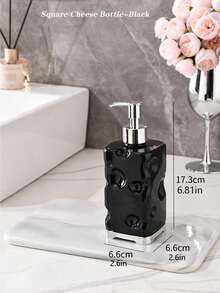 1 pieza Dispensador de botella recargable para jabón líquido/champú/tónico para baño, botella con bomba de presión para gel de ducha y cosméticos, decoración de baño para el hogar, decoración de otoño, de vuelta a la escuela - Multicolor - Ver 19