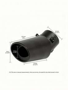 Universal Car Exhaust Tail Pipe Tip Stainless Steel Muffler Accessory SUV Truck Custom Fit Upgrade Easy Installation Vehicle Modification Enhancement - Multicolor - View 13