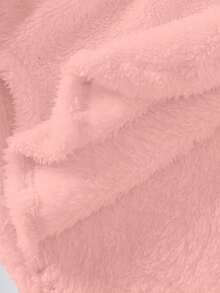 SHEIN Sparklyn Tween Girls Casual All-Match Versatile Cartoon Capybara Embroidered Hooded Loose Fleece Sweatshirt + Leggings Autumn/Winter Set - Baby Pink - View 10