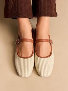 Rosivie Comfortable Casual Versatile Daily Women Flats - Apricot - View 4