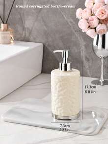 1 pieza Dispensador de botella recargable para jabón líquido/champú/tónico para baño, botella con bomba de presión para gel de ducha y cosméticos, decoración de baño para el hogar, decoración de otoño, de vuelta a la escuela - Multicolor - Ver 24