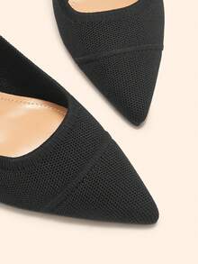 CUCCOO BASICS Women's Pointed Toe Buckle Design Fashionable High Heels, Versatile For Daily Wear - Black - View 8