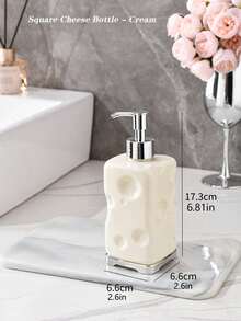 1 pieza Dispensador de botella recargable para jabón líquido/champú/tónico para baño, botella con bomba de presión para gel de ducha y cosméticos, decoración de baño para el hogar, decoración de otoño, de vuelta a la escuela - Multicolor - Ver 23