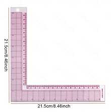 1/5/6 Piezas Juego de reglas curvas métricas francesas, herramienta de medición para costura, confección, dibujo, artesanía. Regla curva métrica francesa, regla de costura, herramienta de sastre, regalo del Día de la Madre, regalos del Día de la Madre para mujeres - transparente - Ver 11