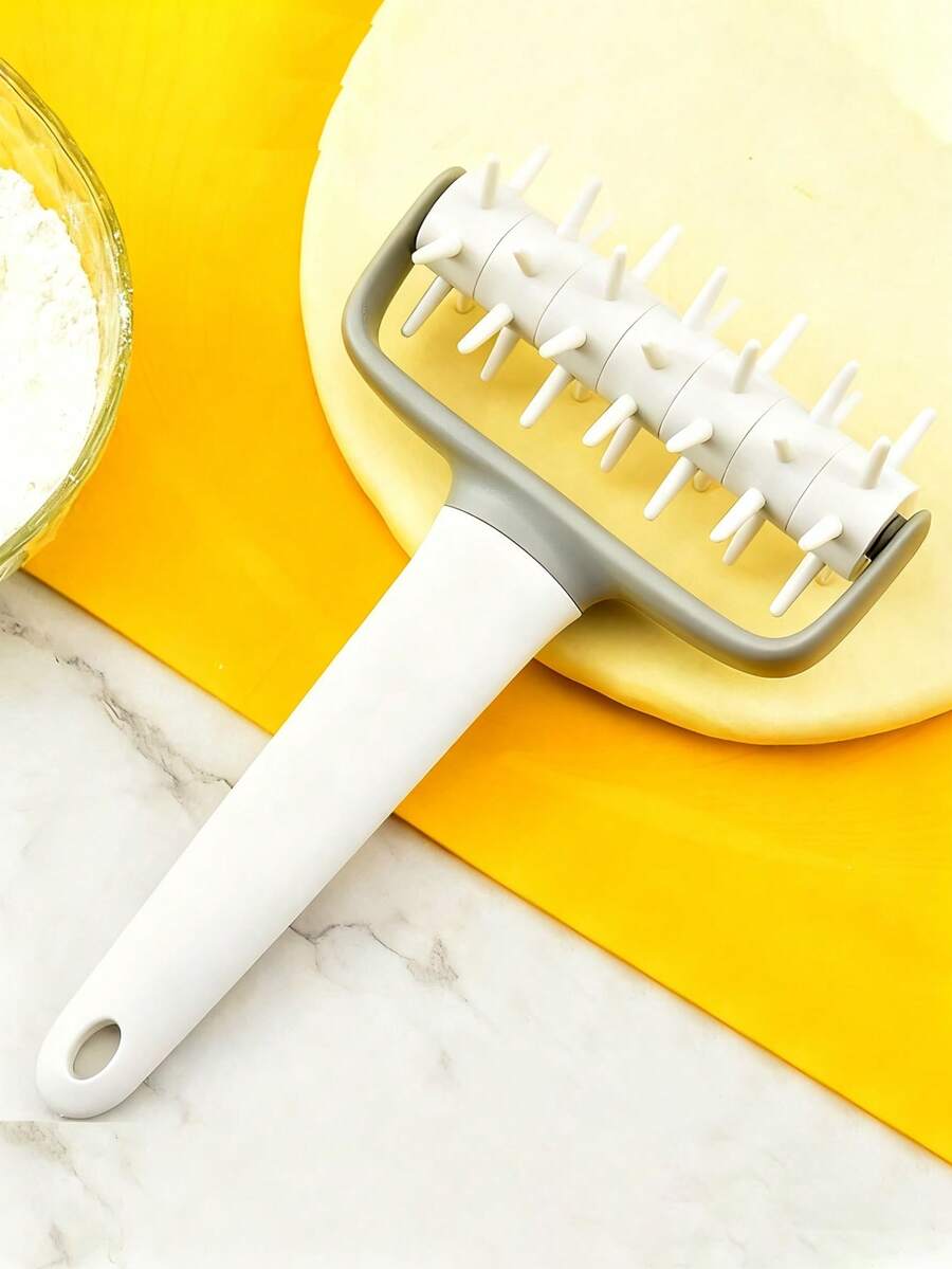 1PC Pizza Punch Pizza Needle Biscuit Bread Needle Roller Pricker Punch Baking Tool - Grey - View 1