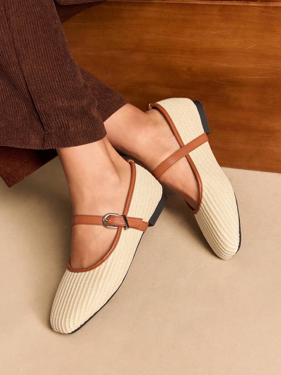Rosivie Comfortable Casual Versatile Daily Women Flats - Apricot - View 1