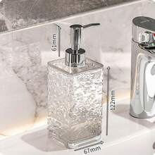 1pc Bathroom Lotion Bottle & Foaming Bottle For Shampoo, Shower Gel, Conditioner, Liquid Soap, 300ml/400ml Gray And White Plastic Water Ripple Refillable Empty Shampoo Pump Bottle, Bathroom Toiletry Stuff, Easy To Clean And Use Home Bathroom Decor Fall Decor Back To School - Multicolor - View 21