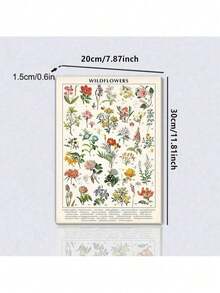 1 bức tranh in hoa không khung, tranh treo tường, vải canvas, áp phích quà tặng sinh nhật tốt nghiệp - Nhiều màu - Xem 11