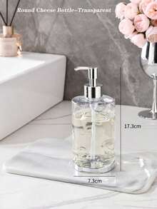 1 pieza Dispensador de botella recargable para jabón líquido/champú/tónico para baño, botella con bomba de presión para gel de ducha y cosméticos, decoración de baño para el hogar, decoración de otoño, de vuelta a la escuela - Multicolor - Ver 31