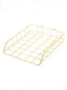 A4 Desktop File Organizer Rack, Removable Tabletop Study & Office Document Storage Metal Stand, Stackable Metal Desk Letter Tray/A4 Paper Holder, File Organizer For Office, School, Home,School Supplies,Back To School