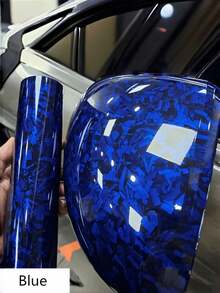 11.81英寸 x 19.69英寸 多尺寸黑/红/紫/蓝碳纤维汽车贴膜,车辆改装贴纸,摩托车乙烯基贴膜 - 彩色 - 查看 23