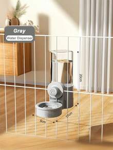 PETSIN 猫咪悬挂式宠物饮水器、狗狗饮水用品、悬挂式笼子、狗狗水盆、猫咪食盆、自动喂食器