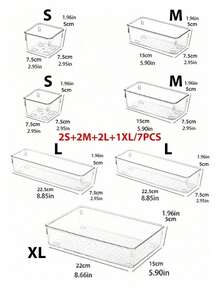 1/5/7/11/18件套抽屉式化妆品收纳盒，口红香水收纳盒，梳妆台护肤品收纳盒，可堆叠桌面收纳盒，浴室镜柜储物柜多功能自由组合展示收纳盒，化妆品收纳盒，办公用品收纳盒，厨房用具分类盒，家居装饰，房屋装饰，卧室装饰，节日装饰，节日礼盒，情人节礼盒，女士礼物。