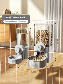 PETSIN 猫咪悬挂式宠物饮水器、狗狗饮水用品、悬挂式笼子、狗狗水盆、猫咪食盆、自动喂食器