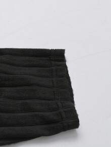 SHEIN Clasi 女士秋冬圆领开衩针织上衣和格子裙两件套 - 彩色 - 查看 3