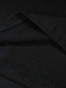 TOM & JERRY X SHEIN Men's Casual Street Daily Commute Funny Cartoon Letter Graphic Loose Fit Black T-Shirt, Suitable For Summer And Valentine's Day - Black - View 4