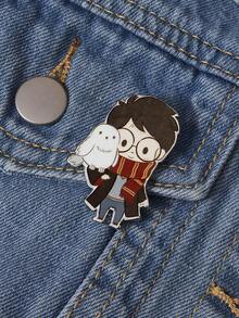 HARRY POTTER X SHEIN A Cartoon Cute Boy Brooch - Multicolor - View 1