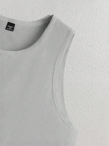 EASEVO Canotta casual tinta unita per uomo taglie forti - Multicolore - Visualizzare 4