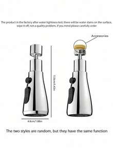 1PC Universal Kitchen Faucet Extension Hose Sink Sprayer Attachment Set With 360 Swivel Aerator Anti Splash Water Saving Design One Click Stop Faucet Extender For Home Bathroom Decor Holiday Gift Christmas Summer Winter Housewarming Wedding Party