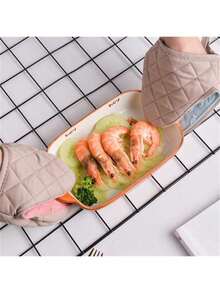 Haus Hana 2 件耐热硅胶三脚垫，带布套 - 多用途，可用作锅垫、微波炉/烤箱隔热垫、煎锅手柄架、厨房台面垫 - 彩色 - 查看 3