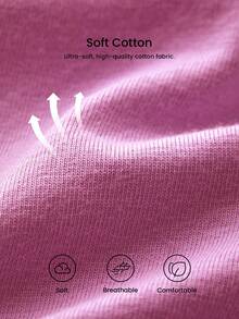 LUVLETTE Plus 3条装纯棉高腰三角裤女士内裤套装——黑色 - 彩色 - 查看 10